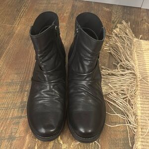 Spring Step Black Booties